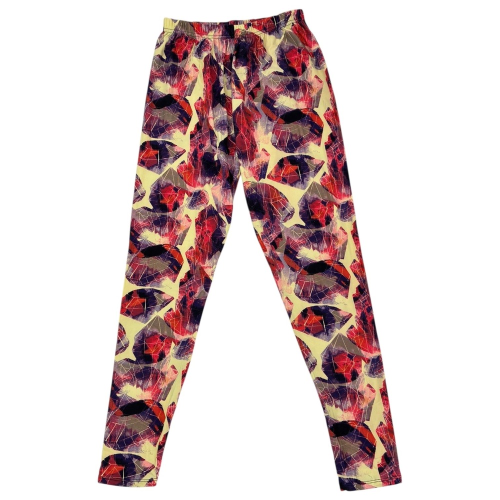 Agnes and Dora Printed Leggings‎ Womens Size XL Stretch Pull On NWT